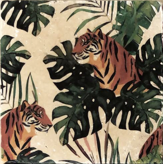 CARREAU PIERRE DECOREE CALCUTTA 20X20 EP. 12MM A LA PIECE       REF:PDE2020C23